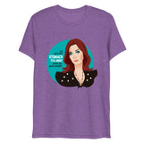 Debut garment mockup | Goal Weight (Triblend) | Purple Triblend
