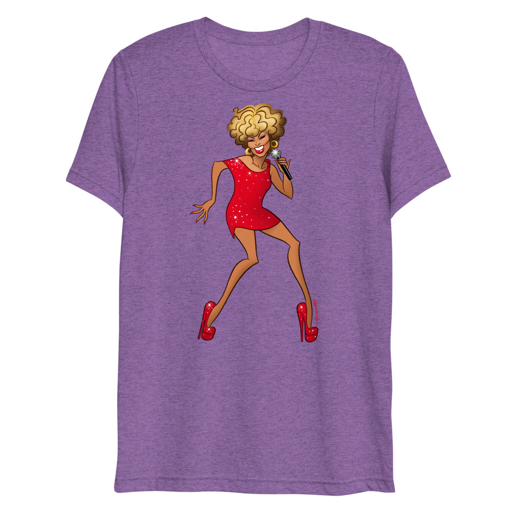 Debut garment mockup | Rolling (Triblend) | Purple Triblend