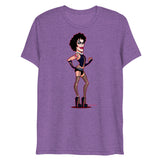 Debut garment mockup | Transylvanian (Triblend) | Purple Triblend
