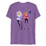Debut garment mockup | Dead Gorgeous (Triblend) | Purple Triblend