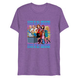 Debut garment mockup | Newsroom (Triblend) | Purple Triblend