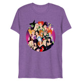 Debut garment mockup | Witch Coven (Triblend) | Purple Triblend