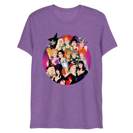 Debut garment mockup | Witch Coven (Triblend) | Purple Triblend