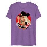 Debut garment mockup | Texas (Triblend) | Purple Triblend