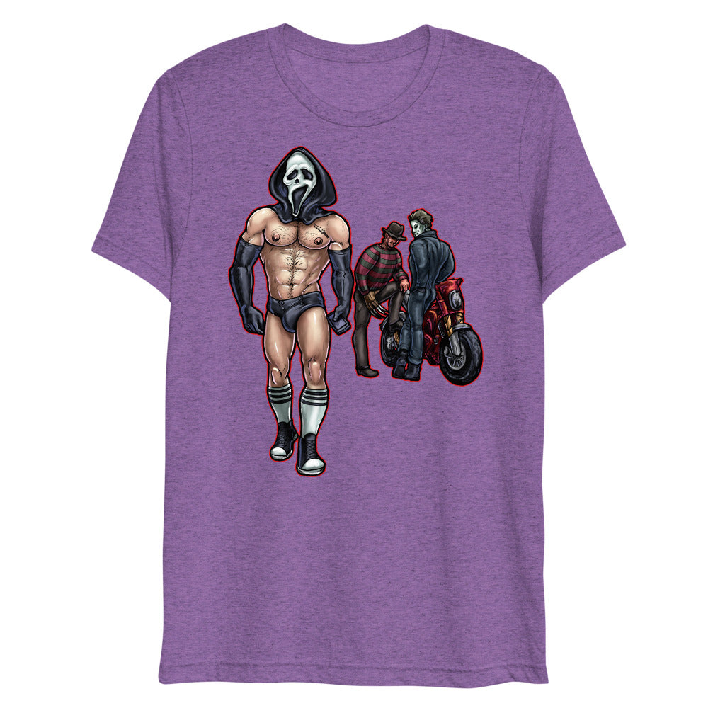Debut garment mockup | Scrumpt (Triblend) | Purple Triblend