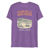 Debut garment mockup | Playa de la Bassa Rodone (Triblend) | Purple Triblend