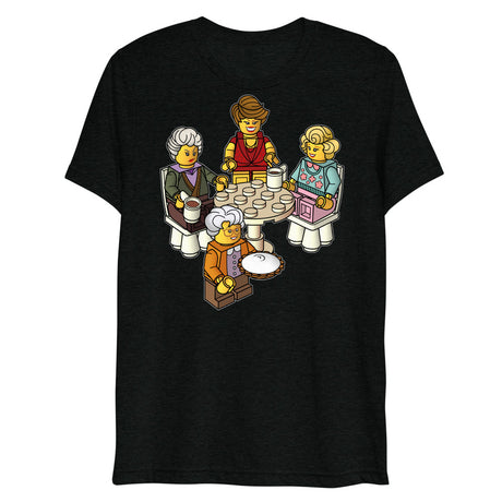 Golden Girls Blocks (Triblend) - Solid Black Triblend