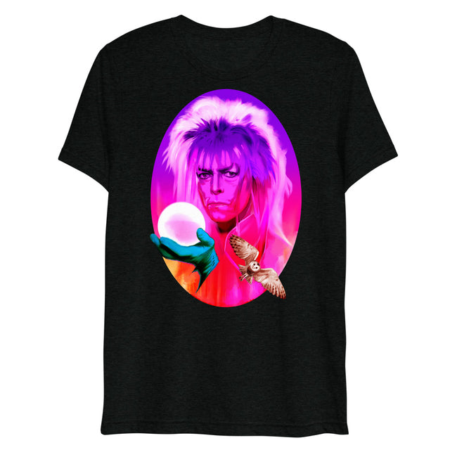 Debut garment mockup | Goblin King (Triblend) | Solid Black Triblend