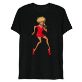 Debut garment mockup | Rolling (Triblend) | Solid Black Triblend