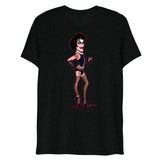 Debut garment mockup | Transylvanian (Triblend) | Solid Black Triblend