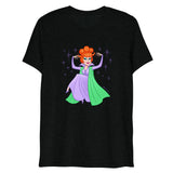 Debut garment mockup | Hello Derwood (Triblend) | Solid Black Triblend