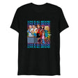Debut garment mockup | Newsroom (Triblend) | Solid Black Triblend