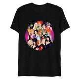 Debut garment mockup | Witch Coven (Triblend) | Solid Black Triblend