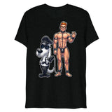 Debut garment mockup | Wag the Pup (Triblend) | Solid Black Triblend