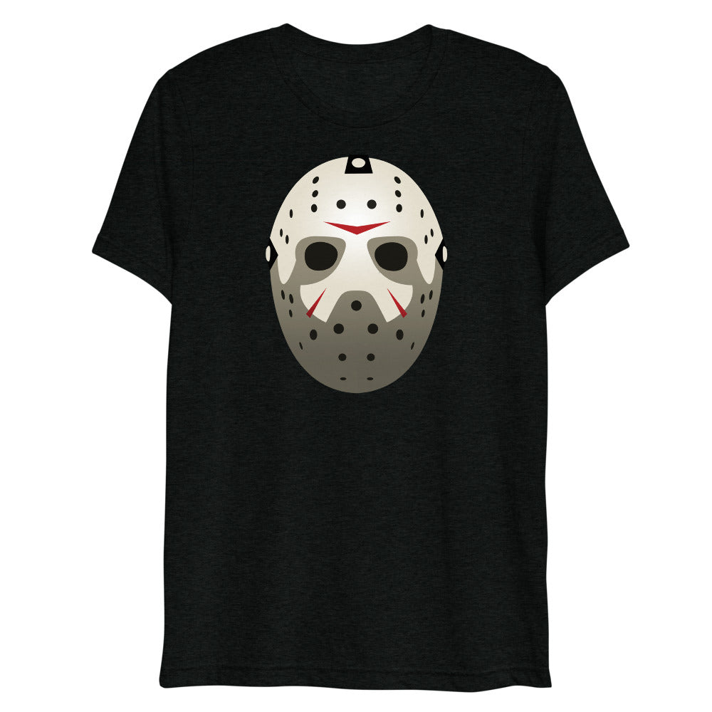 Debut garment mockup | Score (Triblend) | Solid Black Triblend