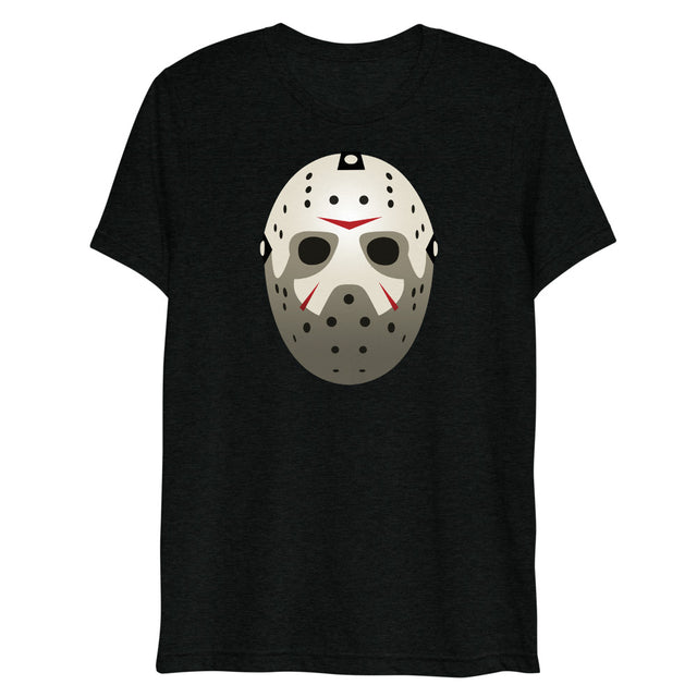 Debut garment mockup | Score (Triblend) | Solid Black Triblend