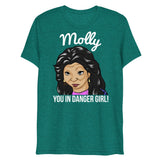 Molly You in Danger Girl (Triblend) - Teal Triblend