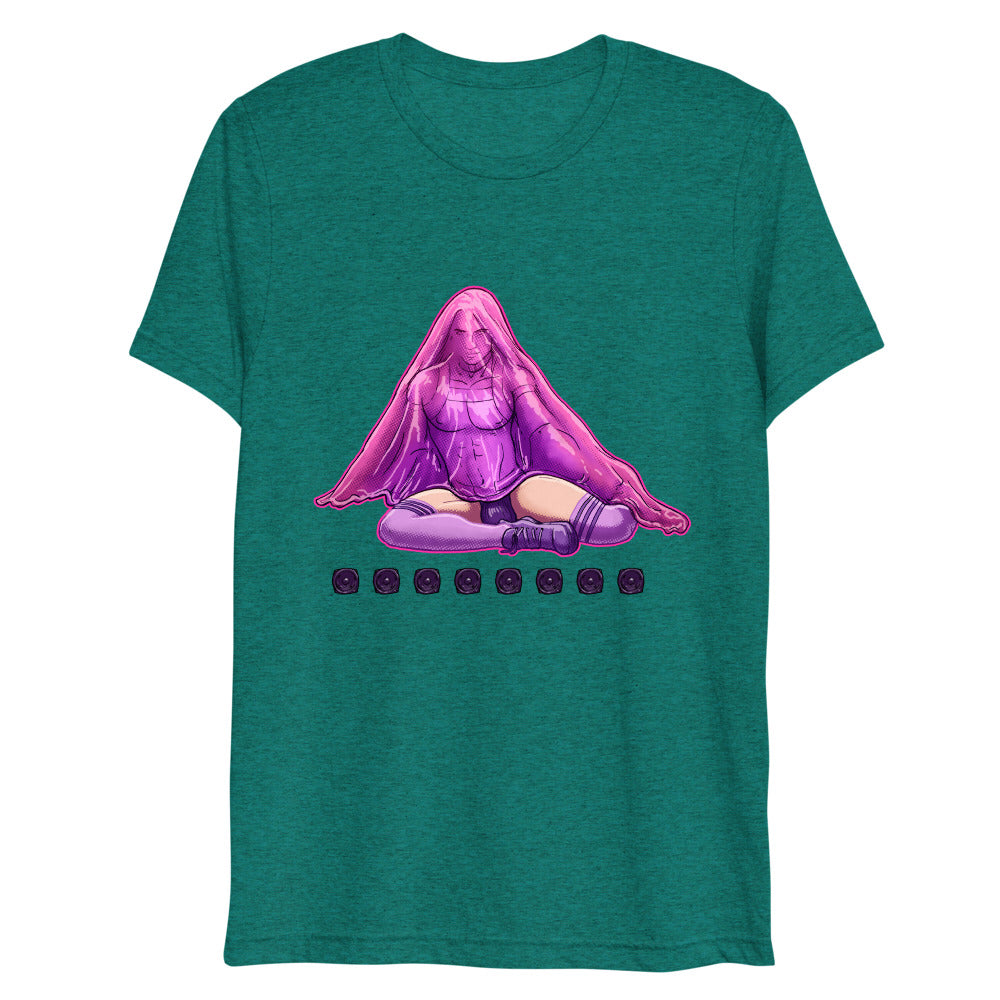 Debut garment mockup | Bless Me Daddy (Triblend) | Teal Triblend