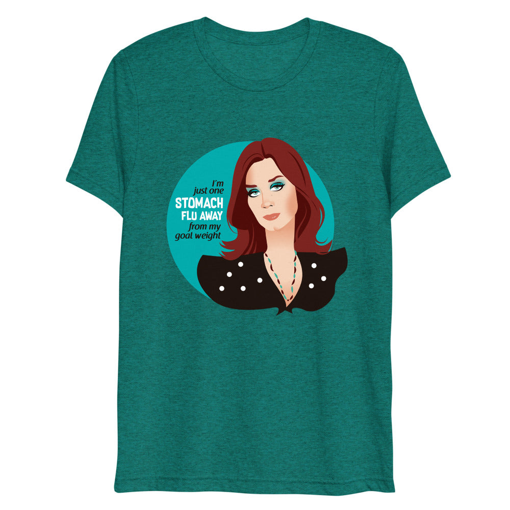 Debut garment mockup | Goal Weight (Triblend) | Teal Triblend