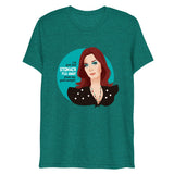 Debut garment mockup | Goal Weight (Triblend) | Teal Triblend