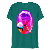 Debut garment mockup | Goblin King (Triblend) | Teal Triblend