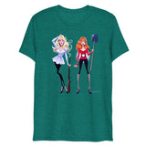 Debut garment mockup | Dead Gorgeous (Triblend) | Teal Triblend