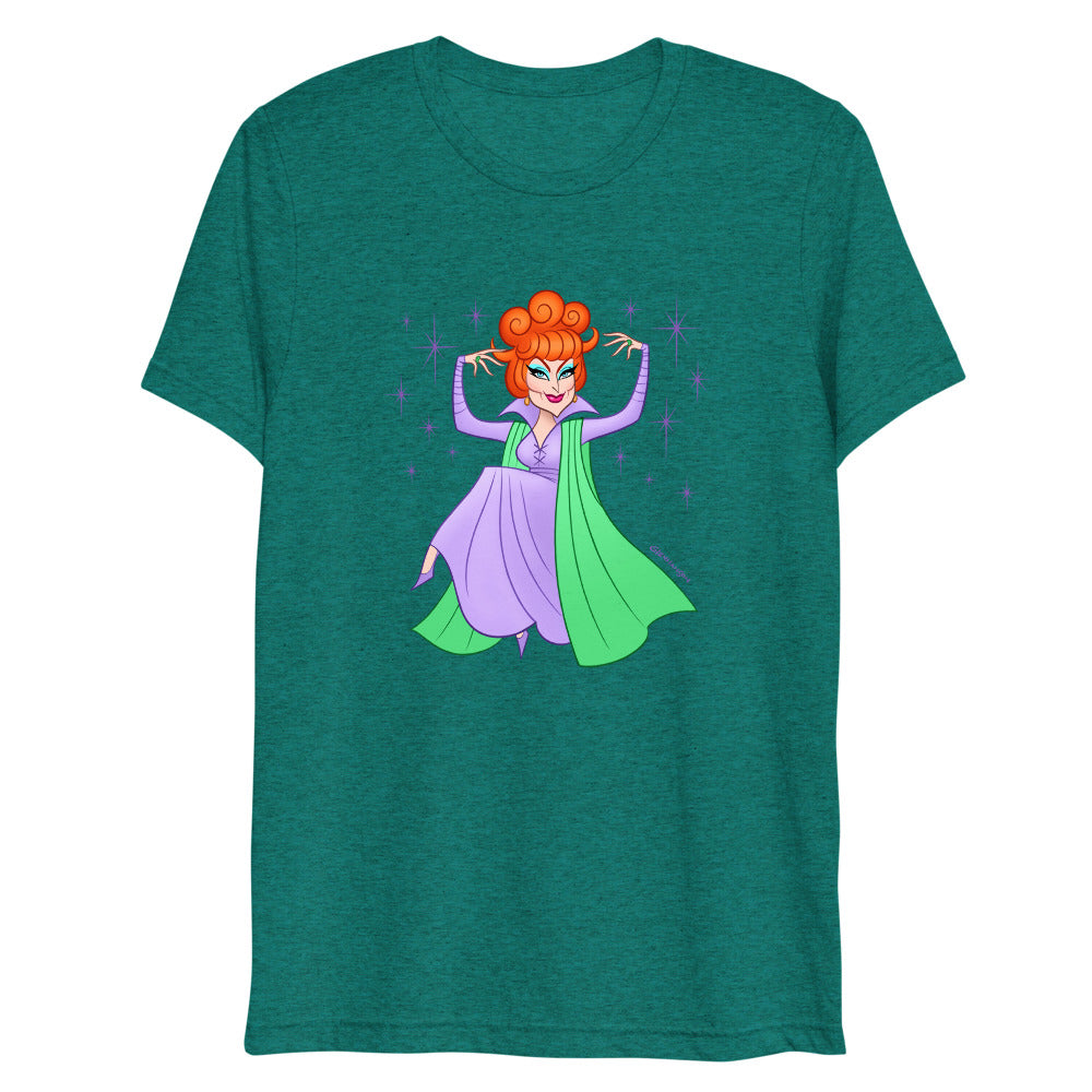 Debut garment mockup | Hello Derwood (Triblend) | Teal Triblend