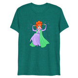Debut garment mockup | Hello Derwood (Triblend) | Teal Triblend