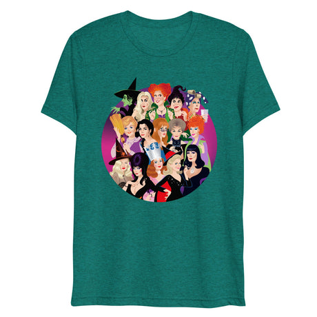 Debut garment mockup | Witch Coven (Triblend) | Teal Triblend