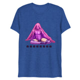 Debut garment mockup | Bless Me Daddy (Triblend) | True Royal Triblend