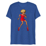 Debut garment mockup | Rolling (Triblend) | True Royal Triblend