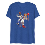 Debut garment mockup | Clowns to the Left, Jokers to the Right (Triblend) | True Royal Triblend