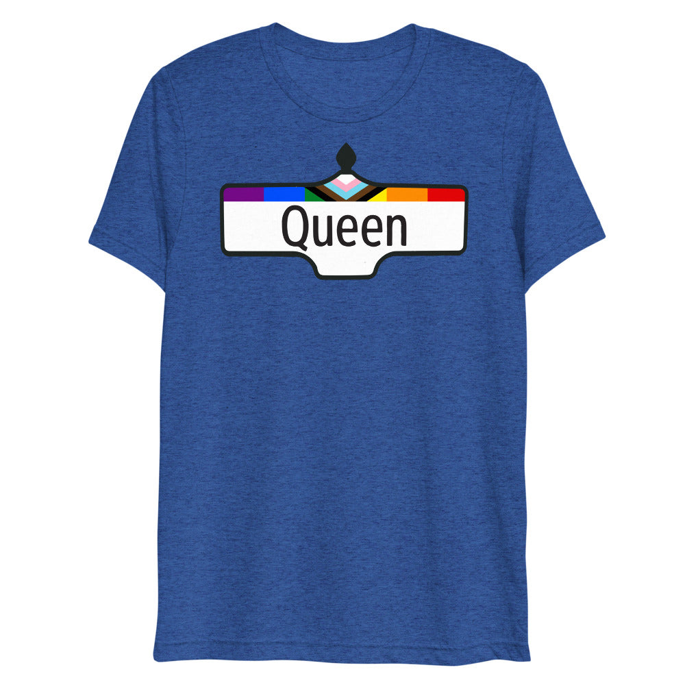 Debut garment mockup | Toronto Queen (Triblend) | True Royal Triblend