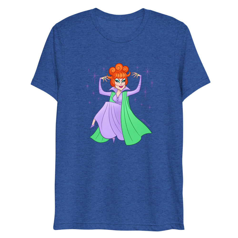 Debut garment mockup | Hello Derwood (Triblend) | True Royal Triblend