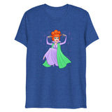 Debut garment mockup | Hello Derwood (Triblend) | True Royal Triblend