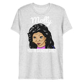 Molly You in Danger Girl (Triblend) - White Fleck Triblend