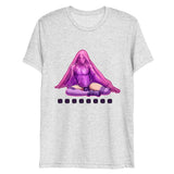 Debut garment mockup | Bless Me Daddy (Triblend) | White Fleck Triblend