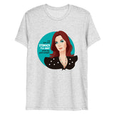 Debut garment mockup | Goal Weight (Triblend) | White Fleck Triblend