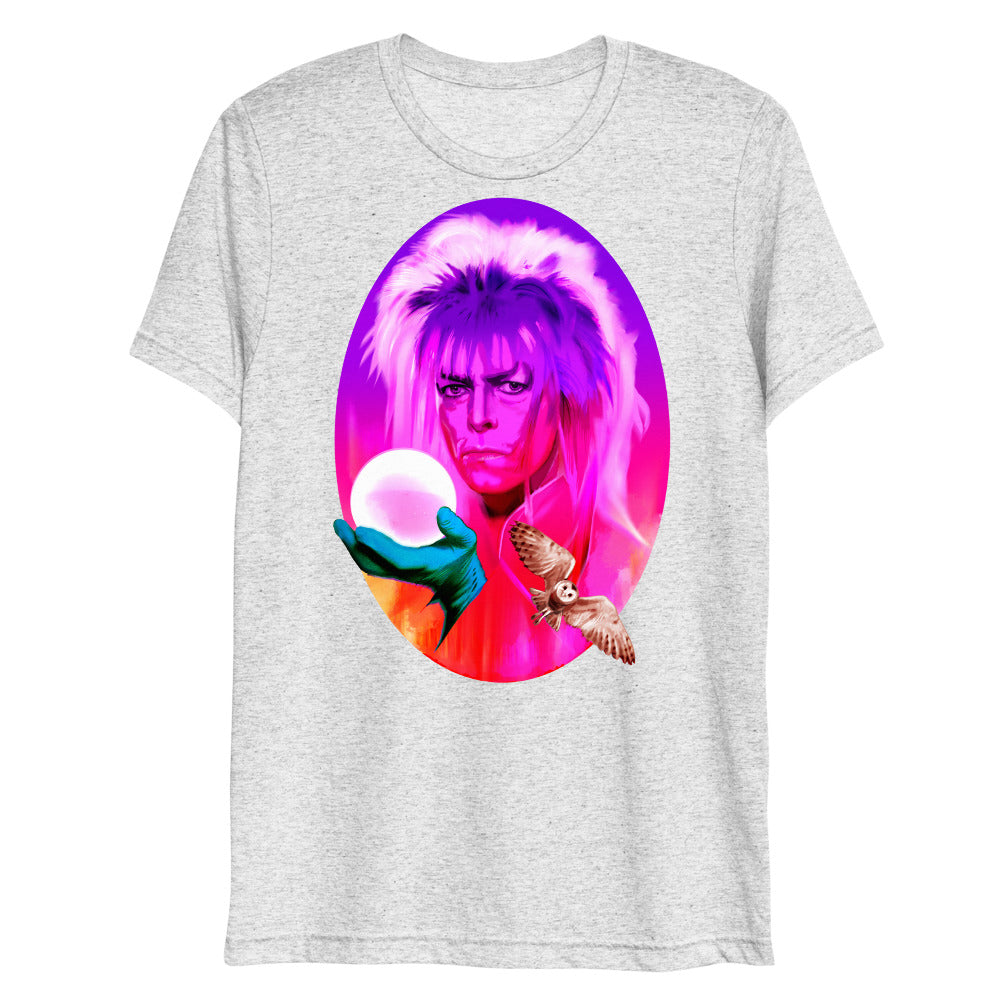 Debut garment mockup | Goblin King (Triblend) | White Fleck Triblend