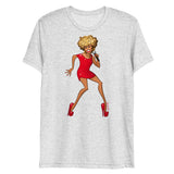 Debut garment mockup | Rolling (Triblend) | White Fleck Triblend