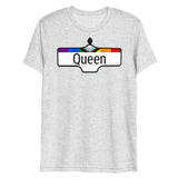 Debut garment mockup | Toronto Queen (Triblend) | White Fleck Triblend