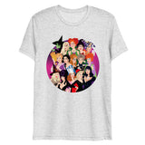 Debut garment mockup | Witch Coven (Triblend) | White Fleck Triblend