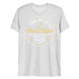 Debut garment mockup | Feeling Cute IDK (Triblend) | White Fleck Triblend