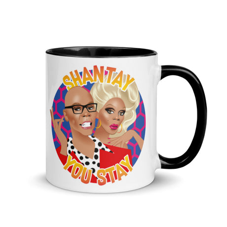 Debut garment mockup | Shantay on the Runway (Mug) | Black