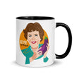 Debut garment mockup | Never Apologize (Mug) | Black
