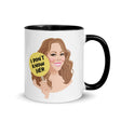 Debut garment mockup | I Don't Know Her (Mug) | Black