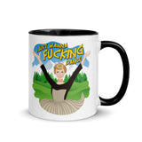 Debut garment mockup | I Just Wanna F*cking Dance (Mug) | Black