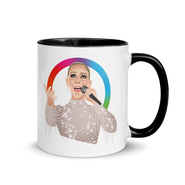 Debut garment mockup | Hymne à l’amour (Mug) | Black