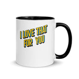 Debut garment mockup | I Love That For You (Mug) | Black