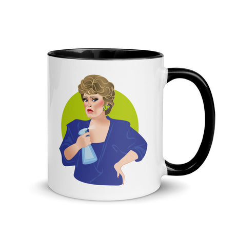 Debut garment mockup | Flames of Desire (Mug) | Black
